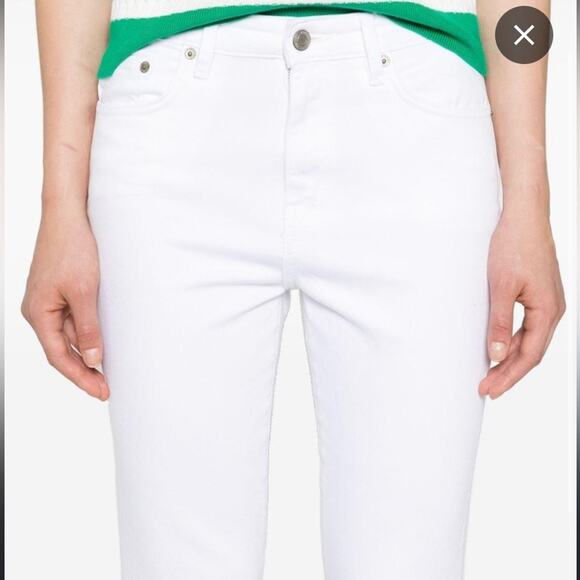 Lauren Ralph Lauren Jeans Modern Straight Cropped Pants Sz2 99% Cotton 1% Coton - Picture 1 of 9